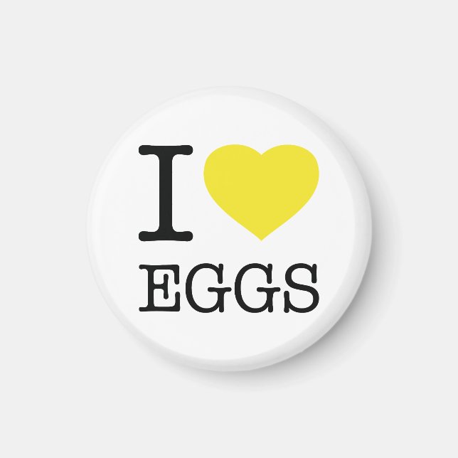 I LIEBE EIER MAGNET (Vorne)