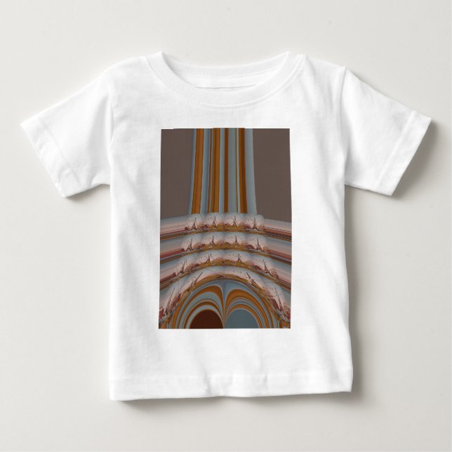I Liebe Eiffelturm Paris Mit Liebe blauer Himmel c Baby T-shirt (Vorderseite)