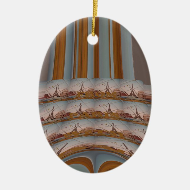 I Liebe Eiffelturm Paris Mit Liebe blauer Himmel c Keramikornament (Vorne)