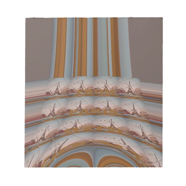 I Liebe Eiffelturm Paris Mit Liebe blauer Himmel c Notizblock (Vorderseite)