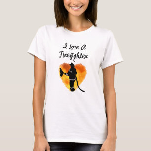 I Liebe ein Feuerwehrmann T-Shirt