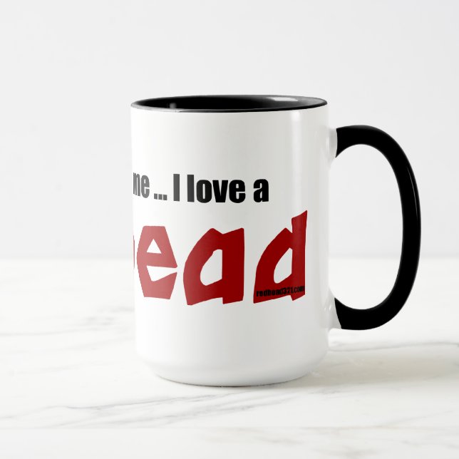 I Liebe ein Redhead Tasse (Rechts)