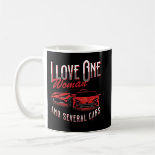 I Liebe Eine Frau und mehrere Autos Lover Auto Kaffeetasse