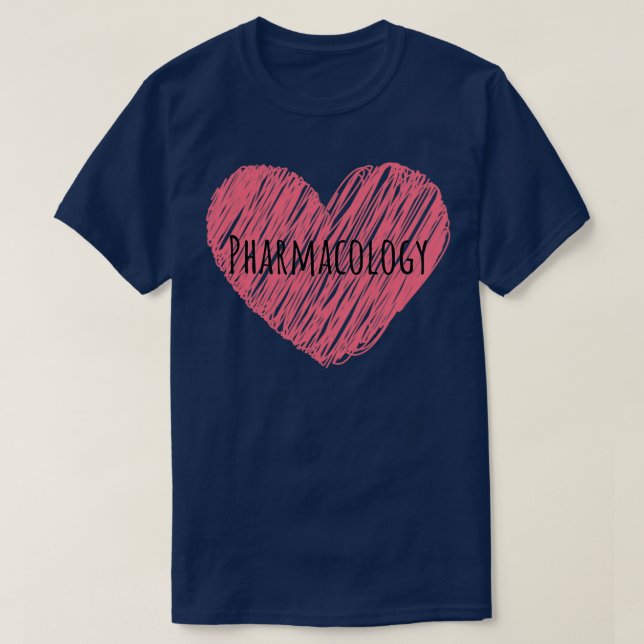 I Liebe eines Arzneimittelhändlers für Pharmakolog T-Shirt (Design vorne)