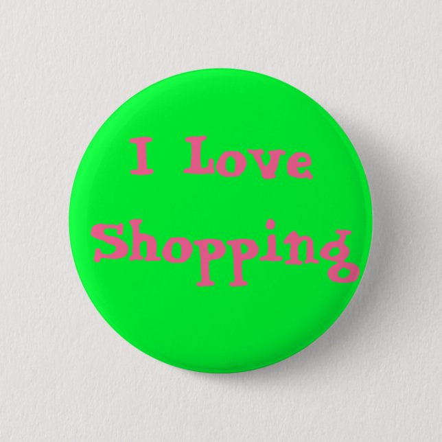 I Liebe-Einkauf Button (Vorderseite)