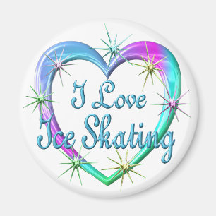 I Liebe-Eis-Skaten Magnet