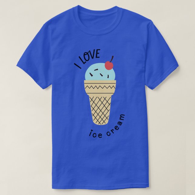 I Liebe Eis T-Shirt (Design vorne)