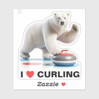 I Liebe Eisbär Aufkleber