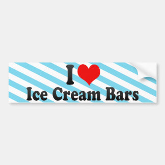 I Liebe-Eiscreme-Stangen Autoaufkleber