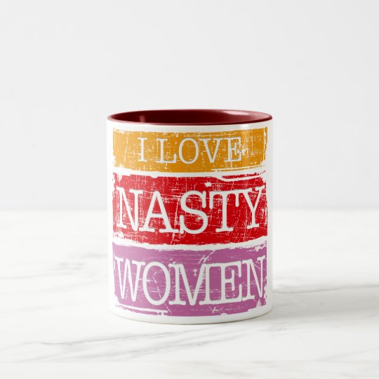 I Liebe-eklige Frauenkaffee-Tasse Zweifarbige Tasse