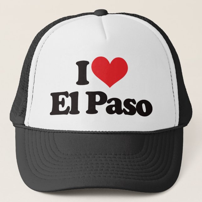 I Liebe El Paso Truckerkappe (Vorderseite)