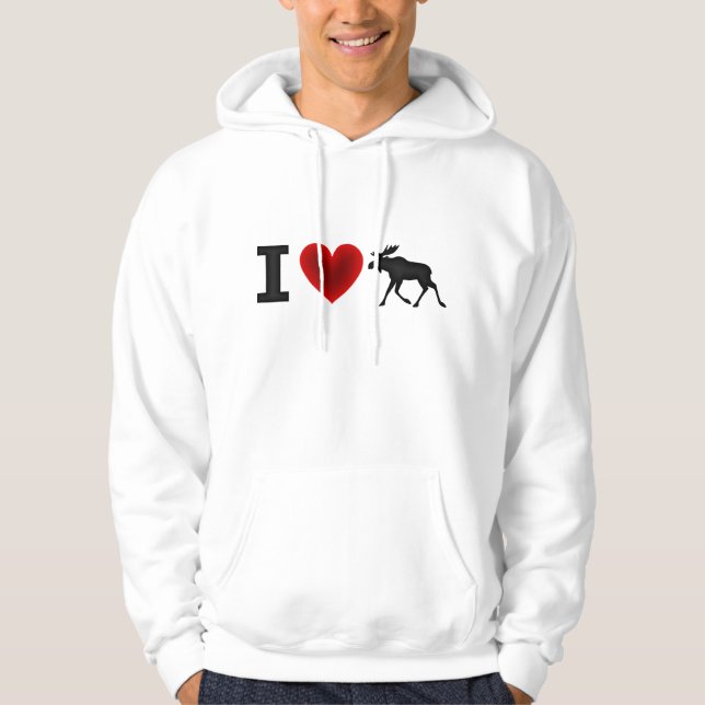 I Liebe-Elche Hoodie (Vorderseite)