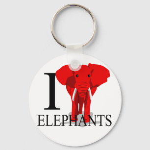 I Liebe-Elefant-Schlüsselanhänger Schlüsselanhänger