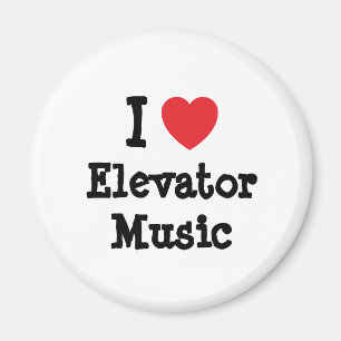 I Liebe Elevator Musiktheater personalisiert Magnet