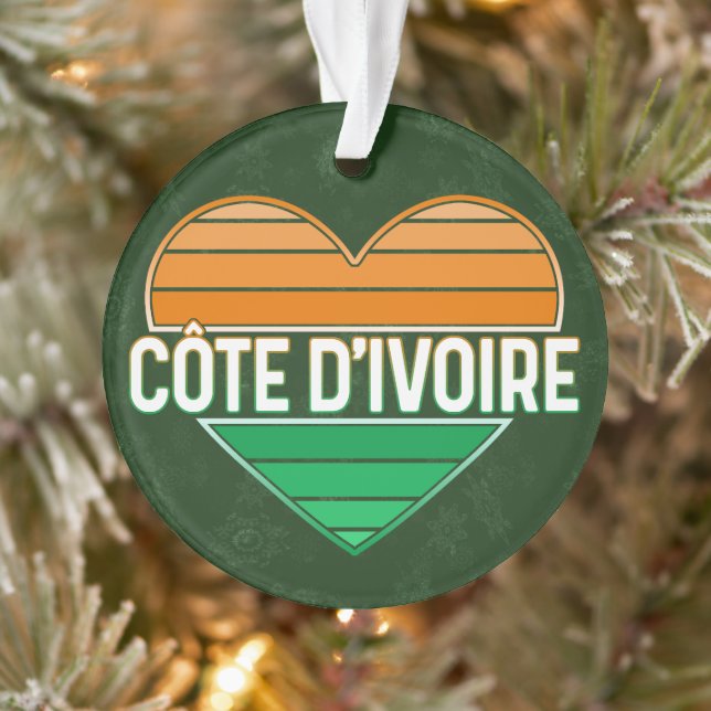 I Liebe Elfenbeinküste, Côte d'Ivoire Ornament (Baum)