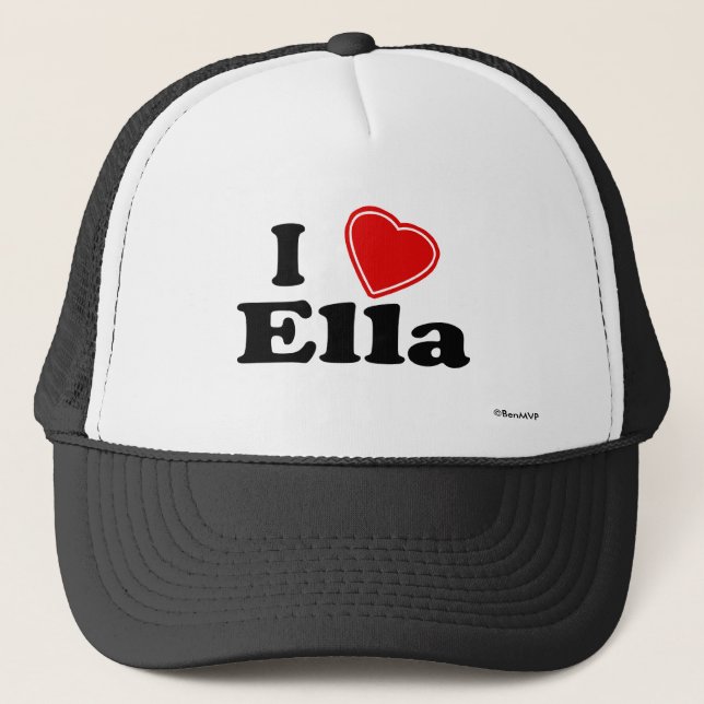 I Liebe Ella Truckerkappe (Vorderseite)