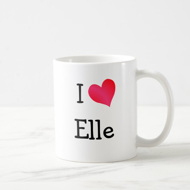 I Liebe Elle Kaffeetasse (Rechts)
