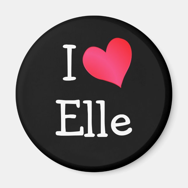 I Liebe Elle Magnet (Vorne)