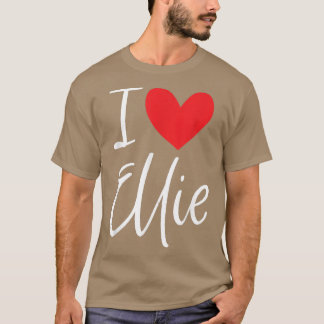 I Liebe Ellie Name Personalisiert Girl Beste Freun T-Shirt