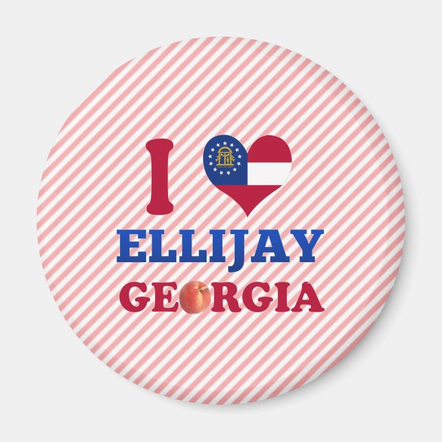 I Liebe Ellijay, Georgien Magnet (Vorne)