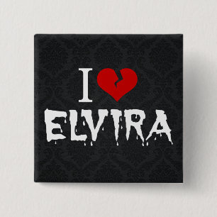I Liebe Elvira Broken Heart Button