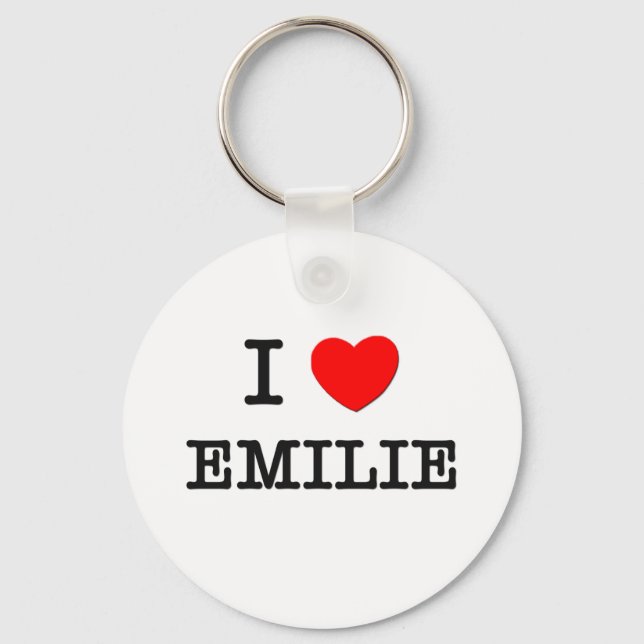 I Liebe Emilie Schlüsselanhänger (Vorderseite)