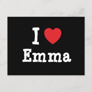 I Liebe Emma T - Shirt Postkarte