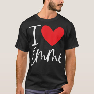 I Liebe Emme Name Personalisiert Girl BESTE FREUND T-Shirt