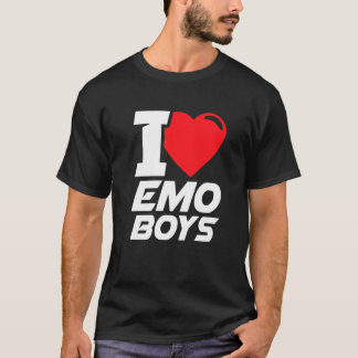 I Liebe Emo Boys I Heart Emo Boys T-Shirt