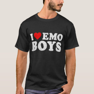 I Liebe Emo Boys Red Heart Boyfriend Outfit I Hear T-Shirt