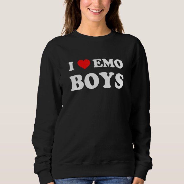 I Liebe Emo Boys Sweatshirt (Vorderseite)