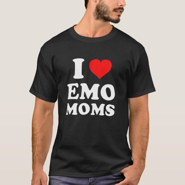 I Liebe Emo Mamas T-Shirt (Vorderseite)