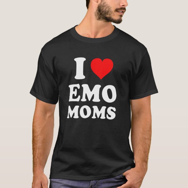 I Liebe Emo Mamas T-Shirt (Vorderseite)