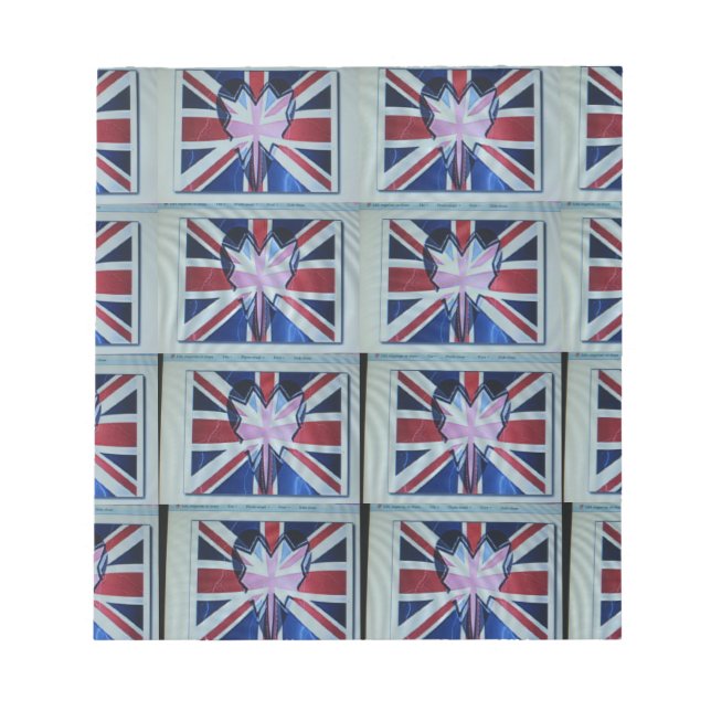 I Liebe England Art Print Notizblock (Vorderseite)