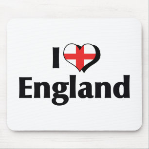 I Liebe - England-Flagge Mousepad