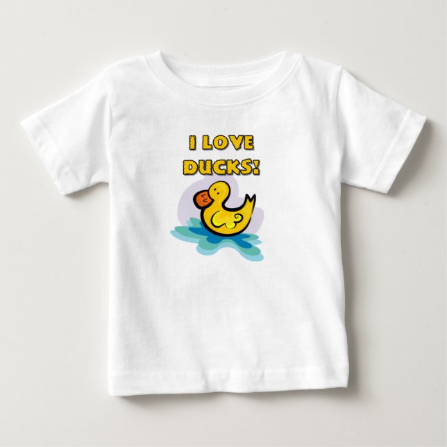 I Liebe-Enten Baby T-shirt (Vorderseite)
