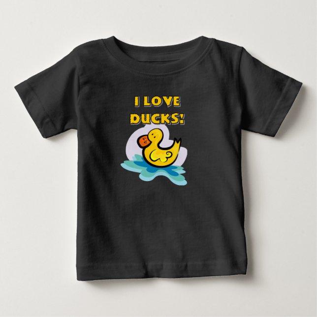I Liebe-Enten Baby T-shirt (Vorderseite)