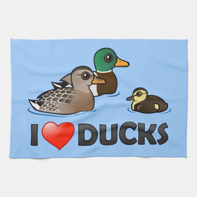 I Liebe-Enten Handtuch (Horizontal)