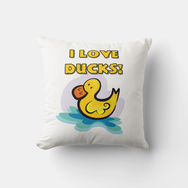 I Liebe-Enten Kissen (Vorderseite)