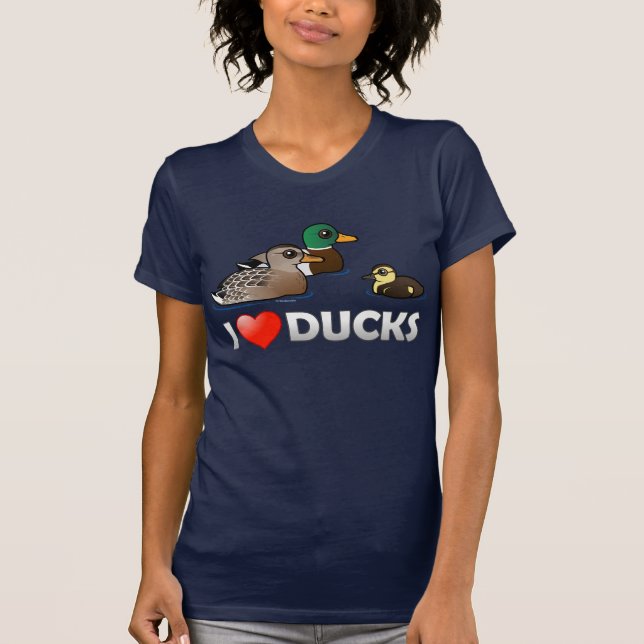 I Liebe-Enten T-Shirt (Vorderseite)