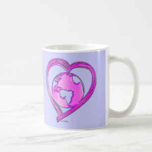 I LIEBE ERDE (rosa) Serie Kaffeetasse