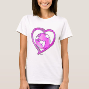 I LIEBE ERDE (rosa) Serie T-Shirt