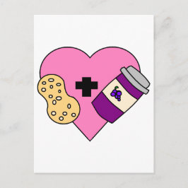 I Liebe Erdnussbutter und Gelee Postkarte