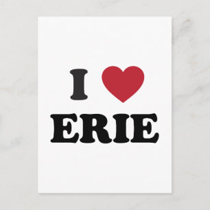 I Liebe Erie Pennsylvania Postkarte
