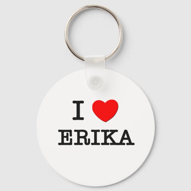 I Liebe Erika Schlüsselanhänger (Vorderseite)