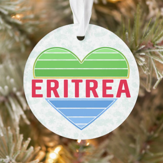 I Liebe Eritrea, Eritreer Herz Ornament (Baum)