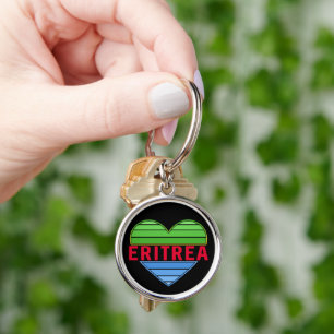 I Liebe Eritrea, Eritreer Herz Schlüsselanhänger