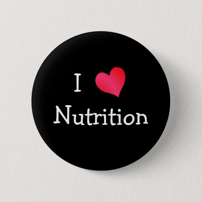 I Liebe Ernährung Button (Vorderseite)