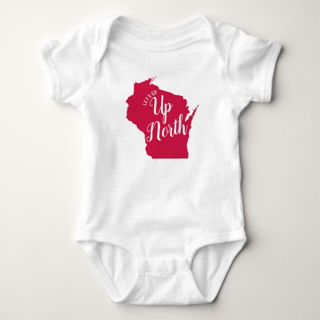 I Liebe es herauf Nordwisconsin Baby Strampler (Vorderseite)