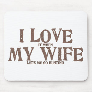 I LIEBE (es, wenn) MEINE EHEFRAU (uns gelassen geh Mousepad
